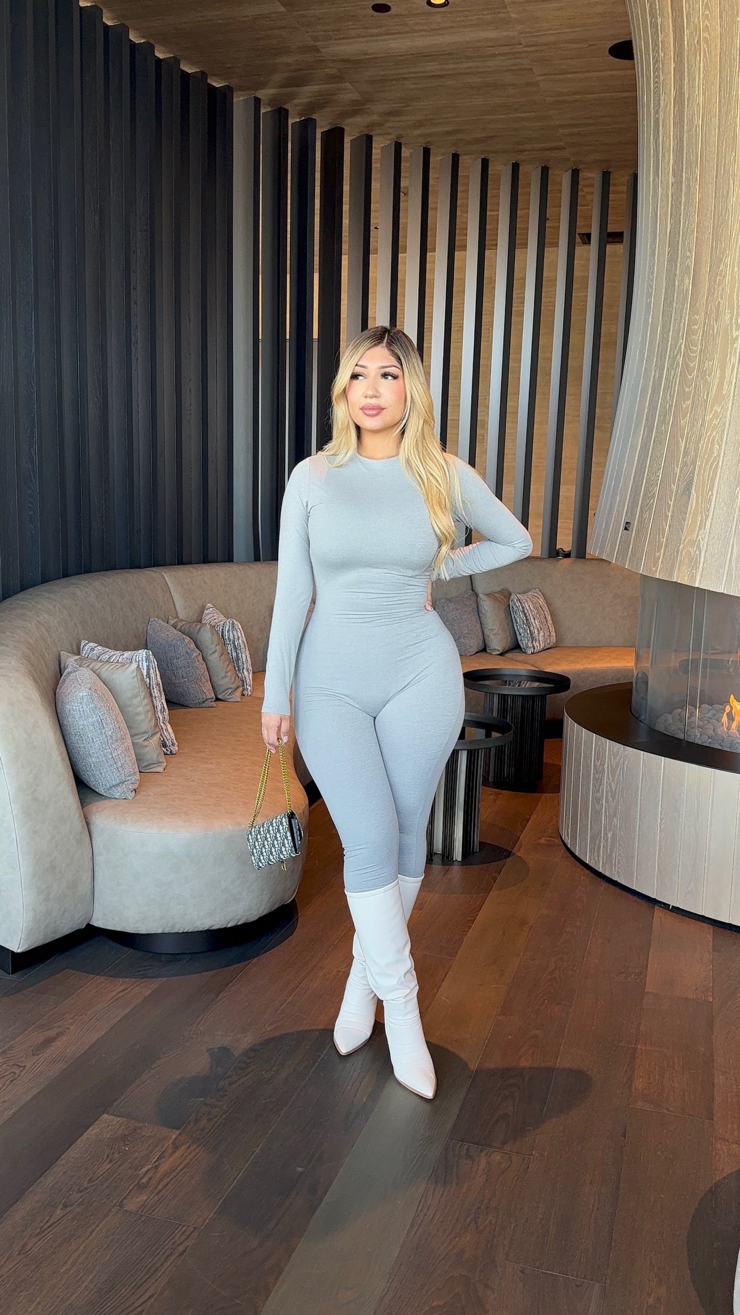 Heather Grey Jumpsuit