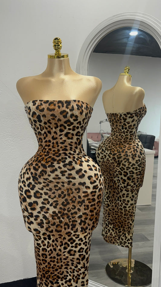 Cheetah Tube Dress